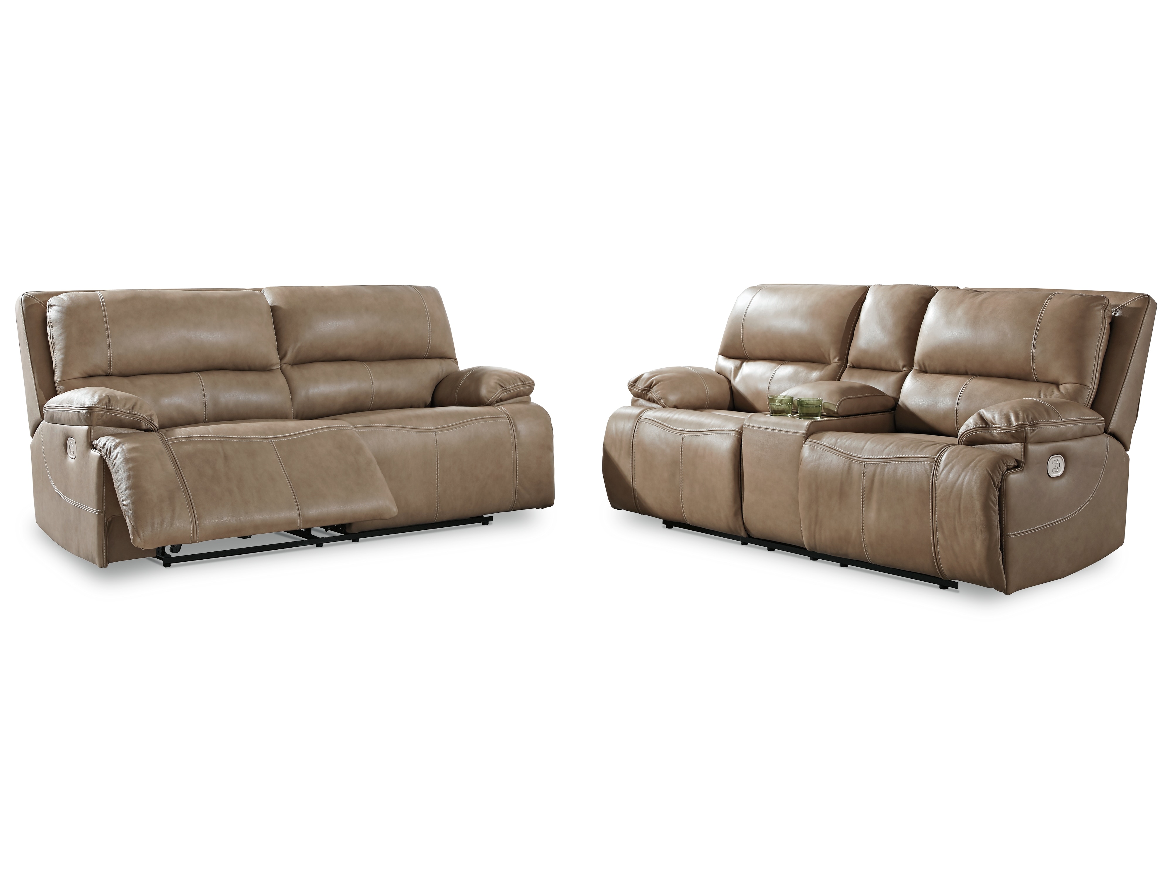 Ricmen power reclining loveseat with deals console