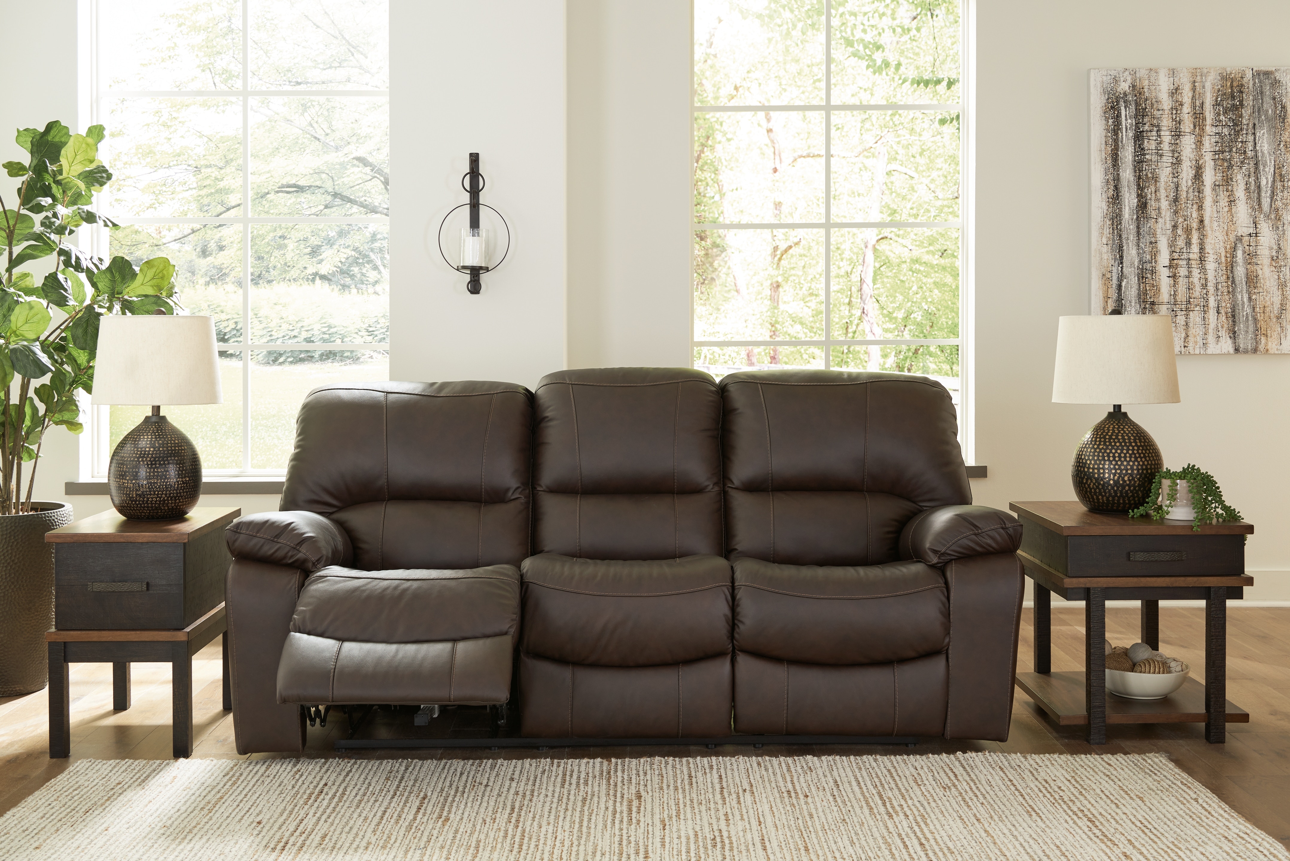 Signature Design by Ashley Living Room Leesworth Power Reclining