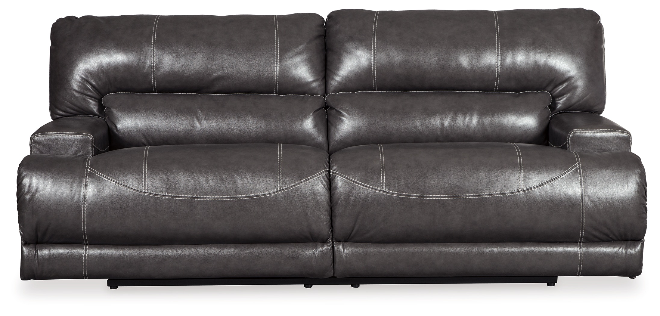 Ashley top grain leather shop sofa