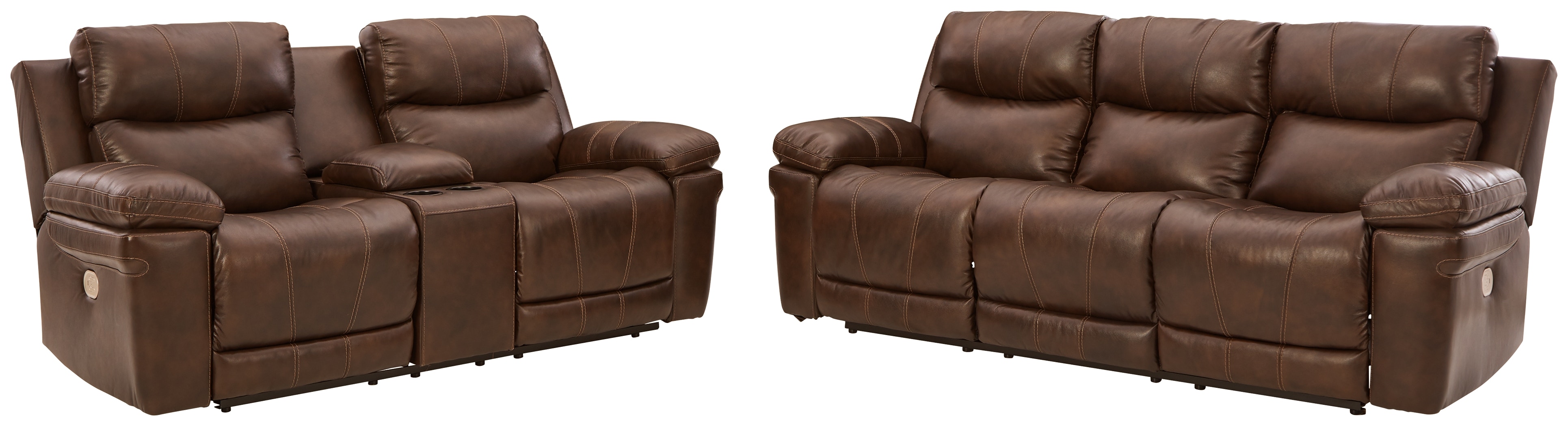 Ashley edmar power reclining online loveseat with console