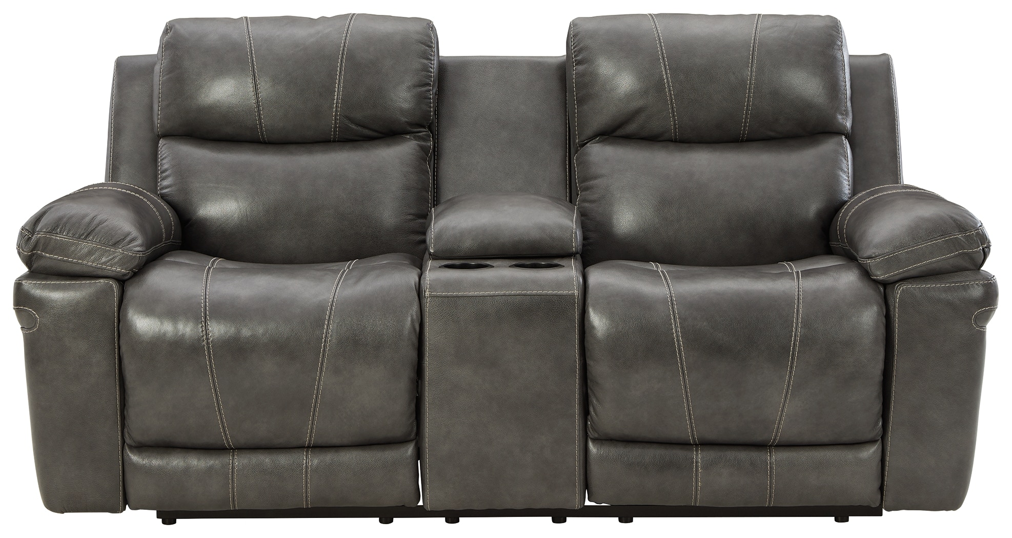 Ashley reclining deals loveseat with console