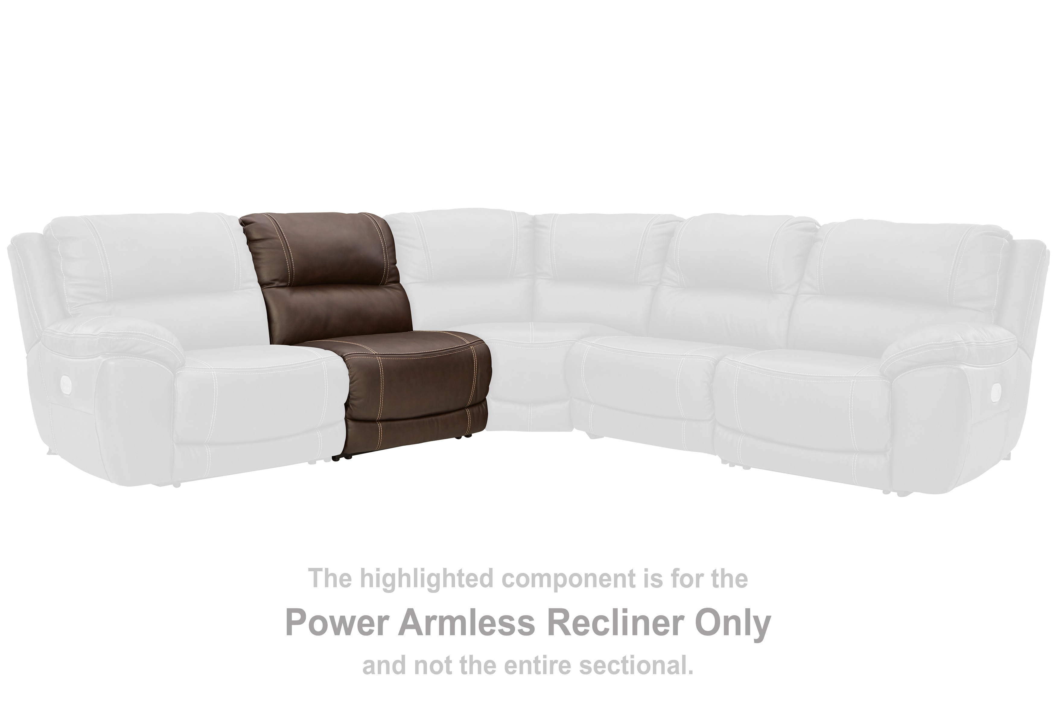 Armless 2025 power recliner