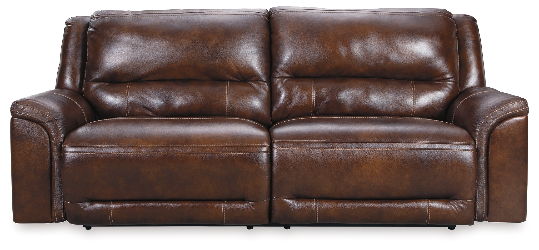 Ashley leather power online reclining sofa