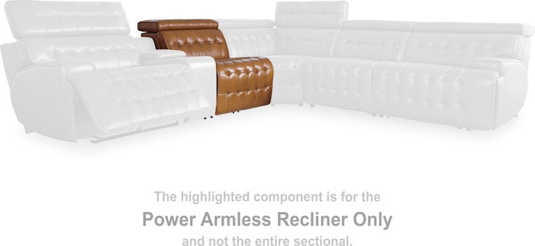 Signature Design by Ashley Temmpton Power Armless Recliner at Woodstock Furniture & Mattress Outlet