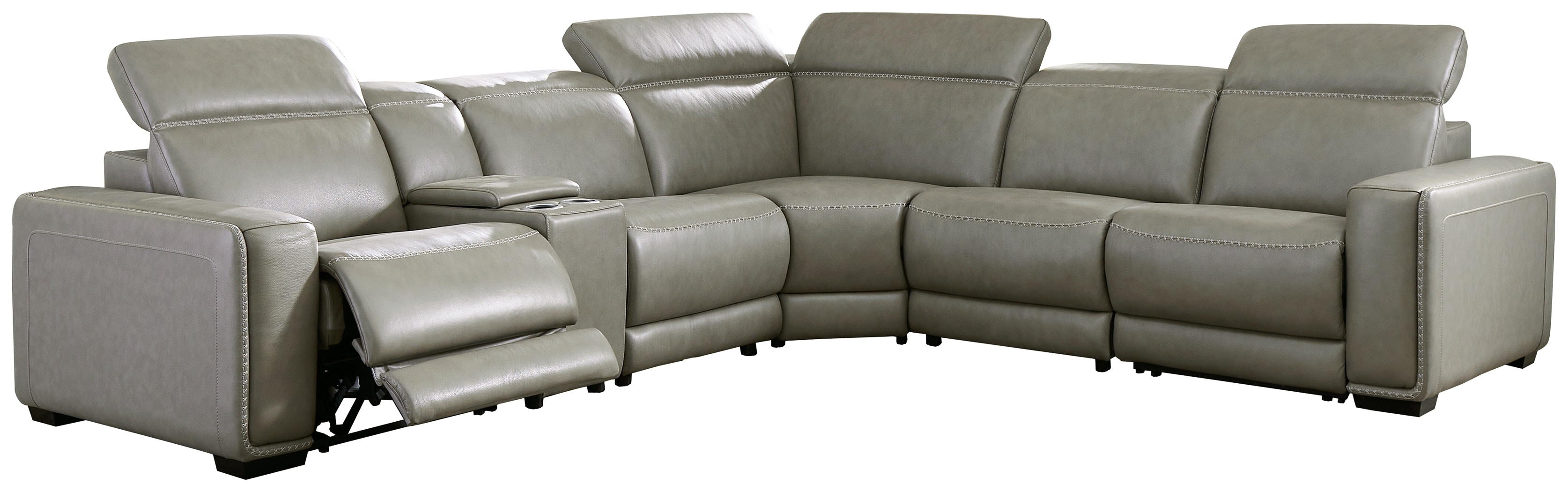 Zero wall deals clearance reclining sectional