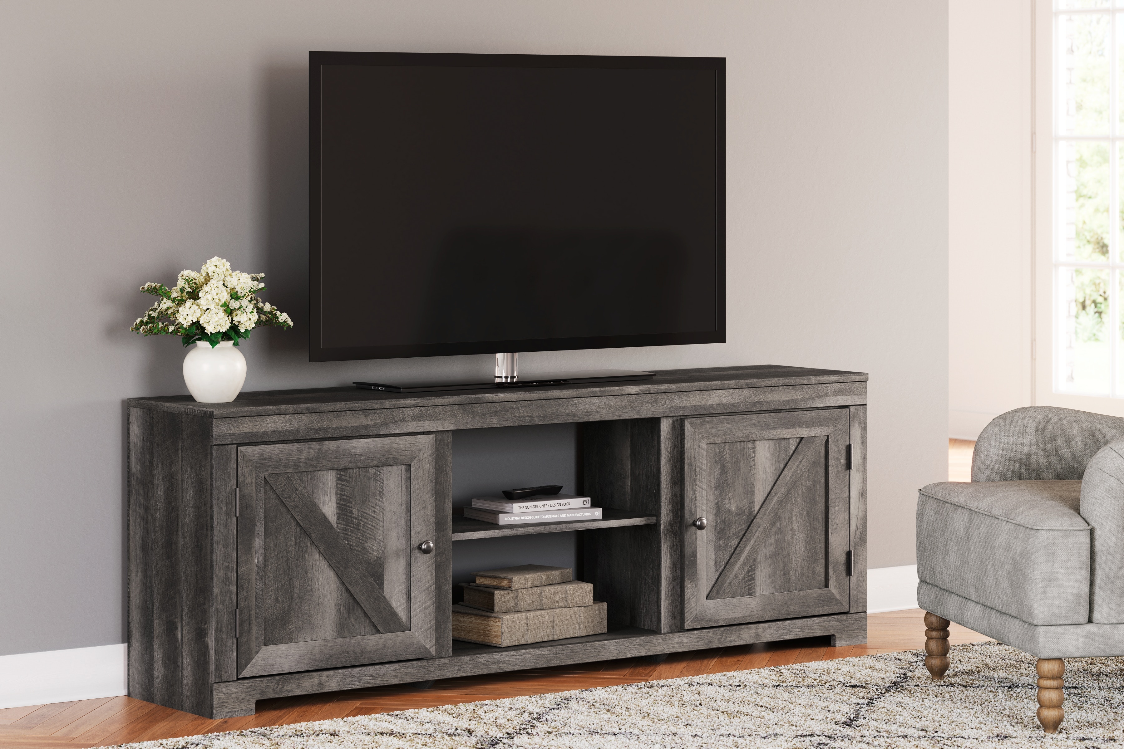 Ashley grey outlet tv stand