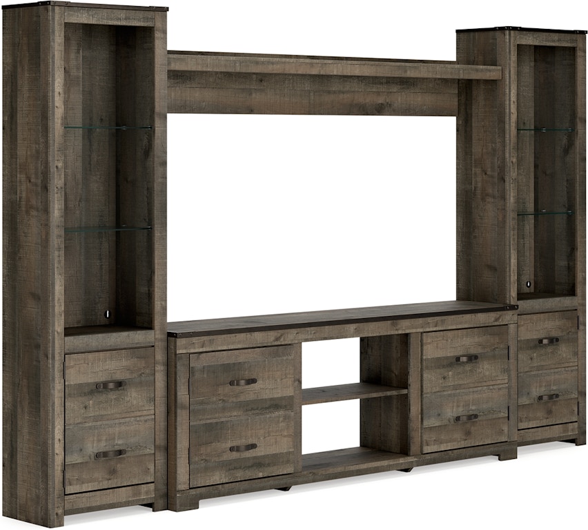 Trinell 4-Piece Entertainment Center with 63'' TV Stand