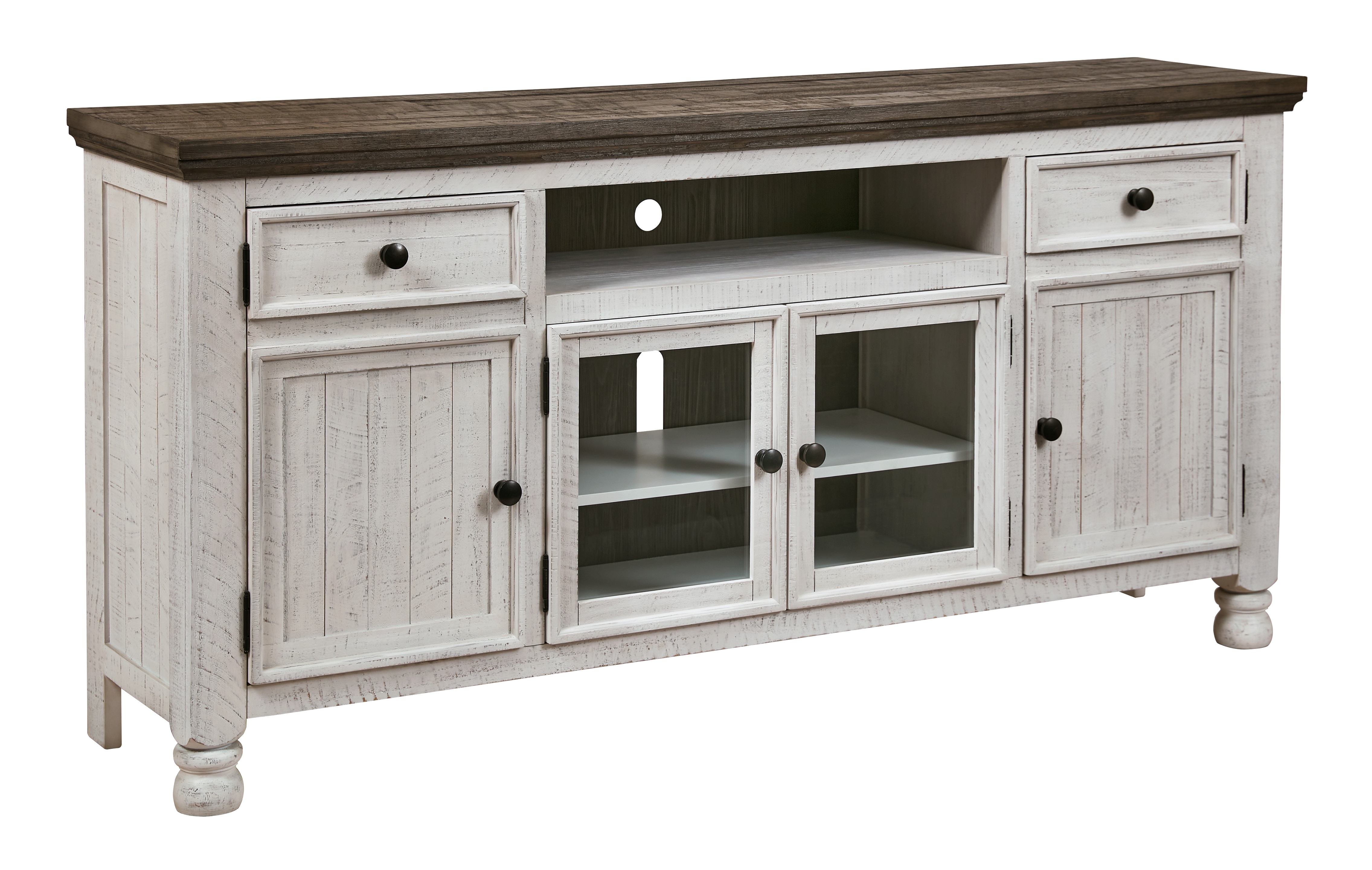 Rustic white tv stand deals 70 inch