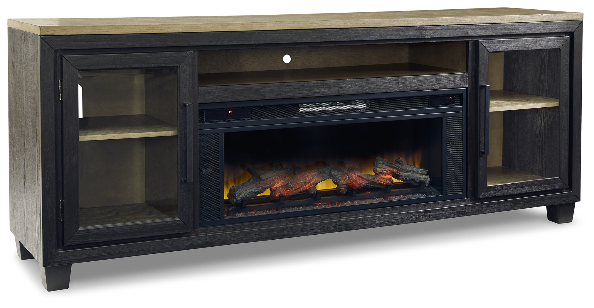 Signature design by ashley flynnter 75 deals inch electric fireplace tv stand