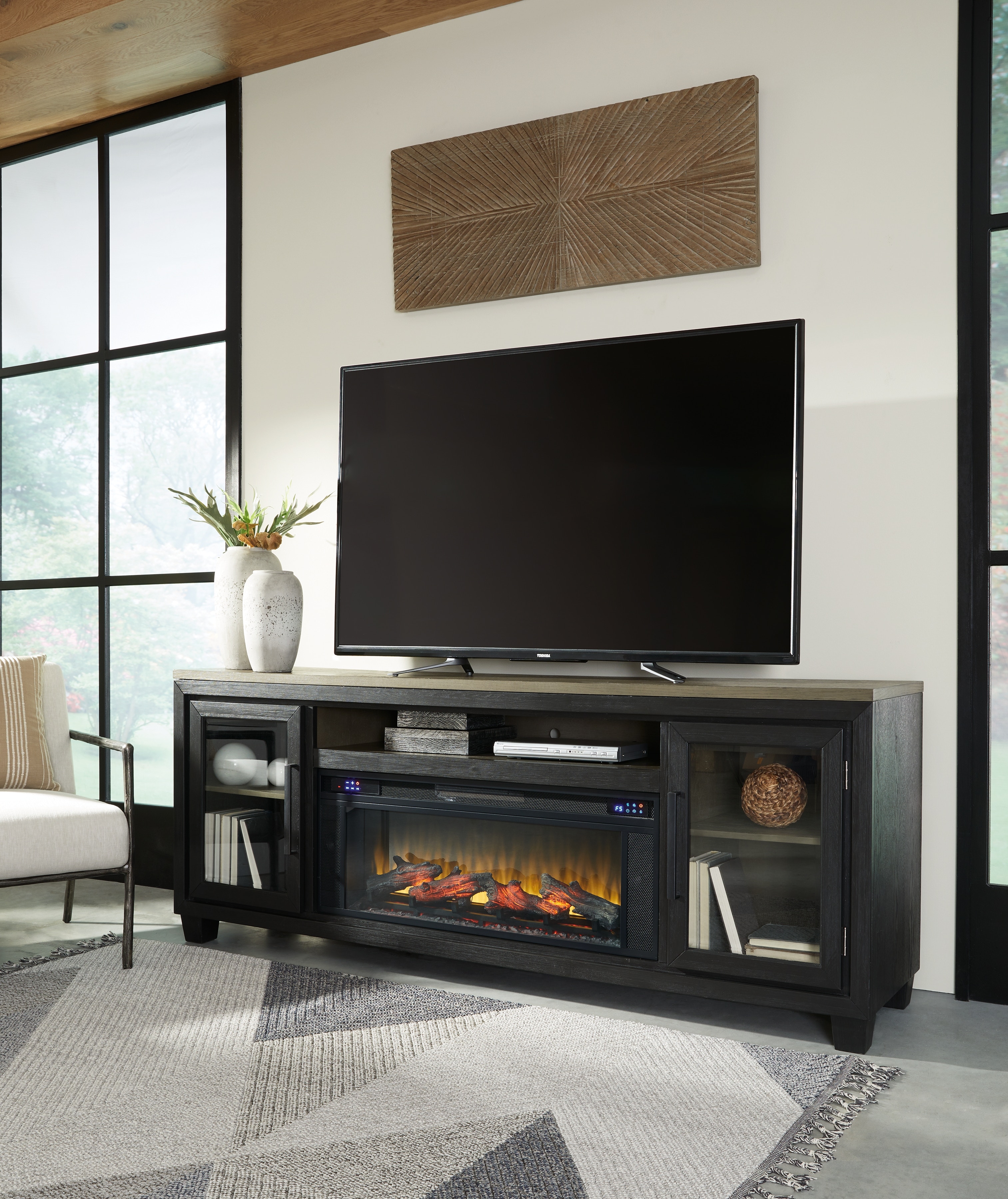 Ashley signature fireplace tv outlet stand