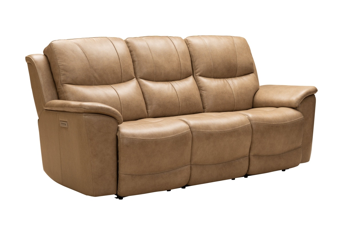 Barcalounger leather 2024 reclining sofa