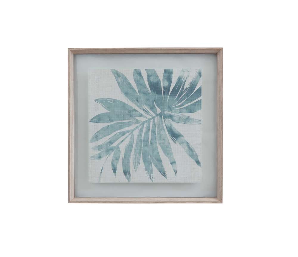  Burlap Ocean Palm IX Framed Print 