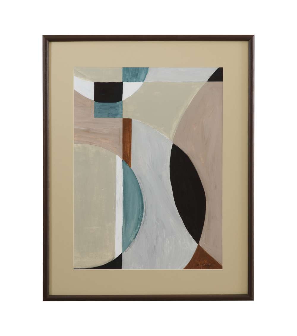  Curved Vision Contours Framed Print 