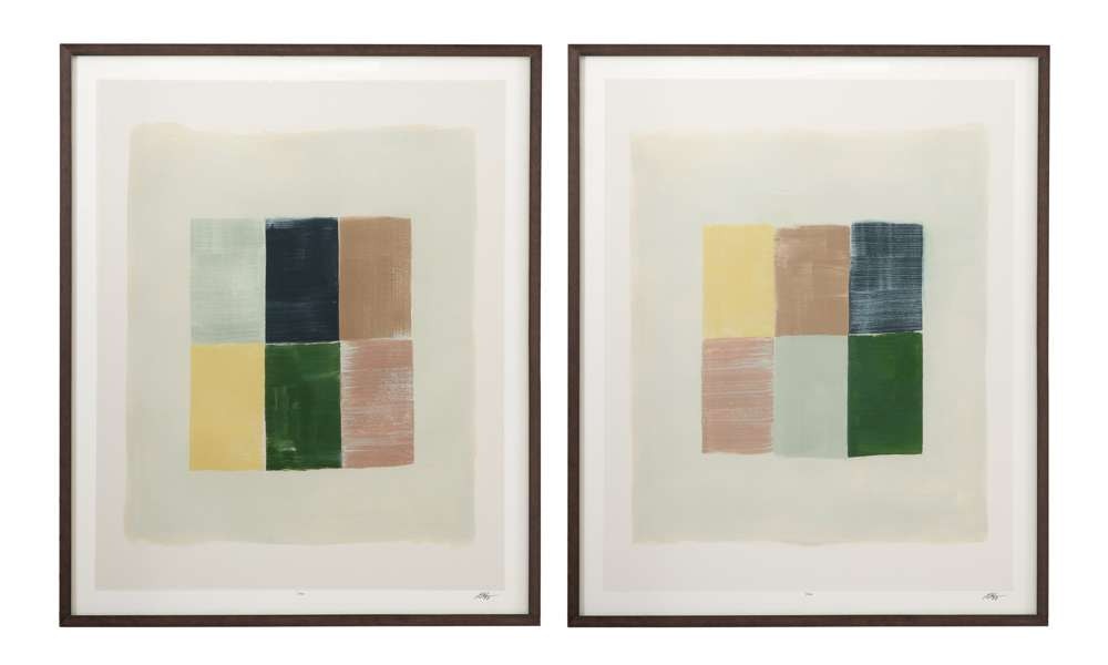  Sunny Patchwork Framed Print s/2 