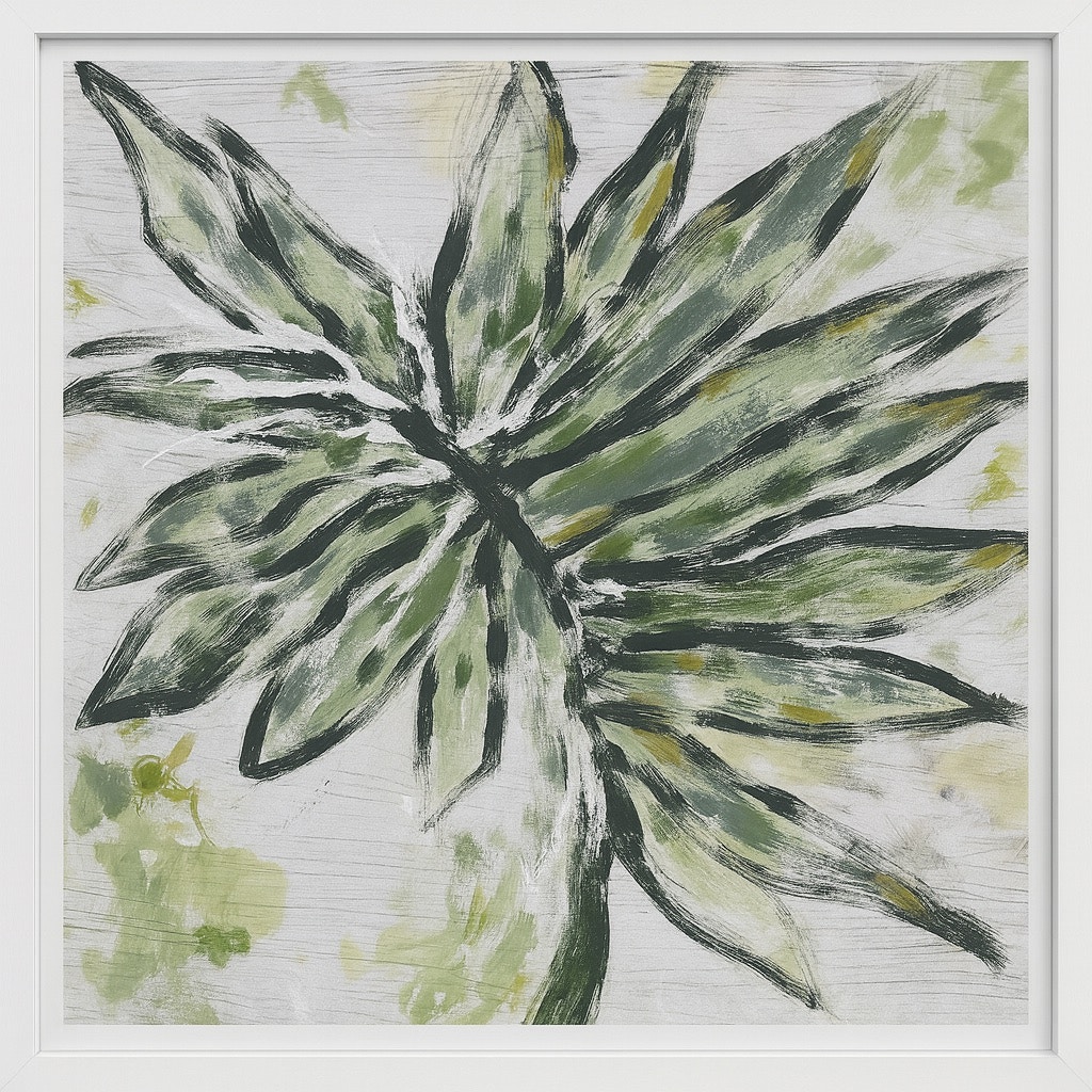 Bassett Mirror Company Palm Leaf Palette I Framed Print 9902-362
