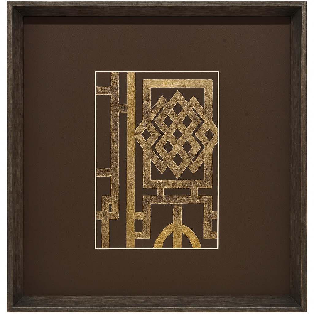  Trellis Pattern II Framed Print 