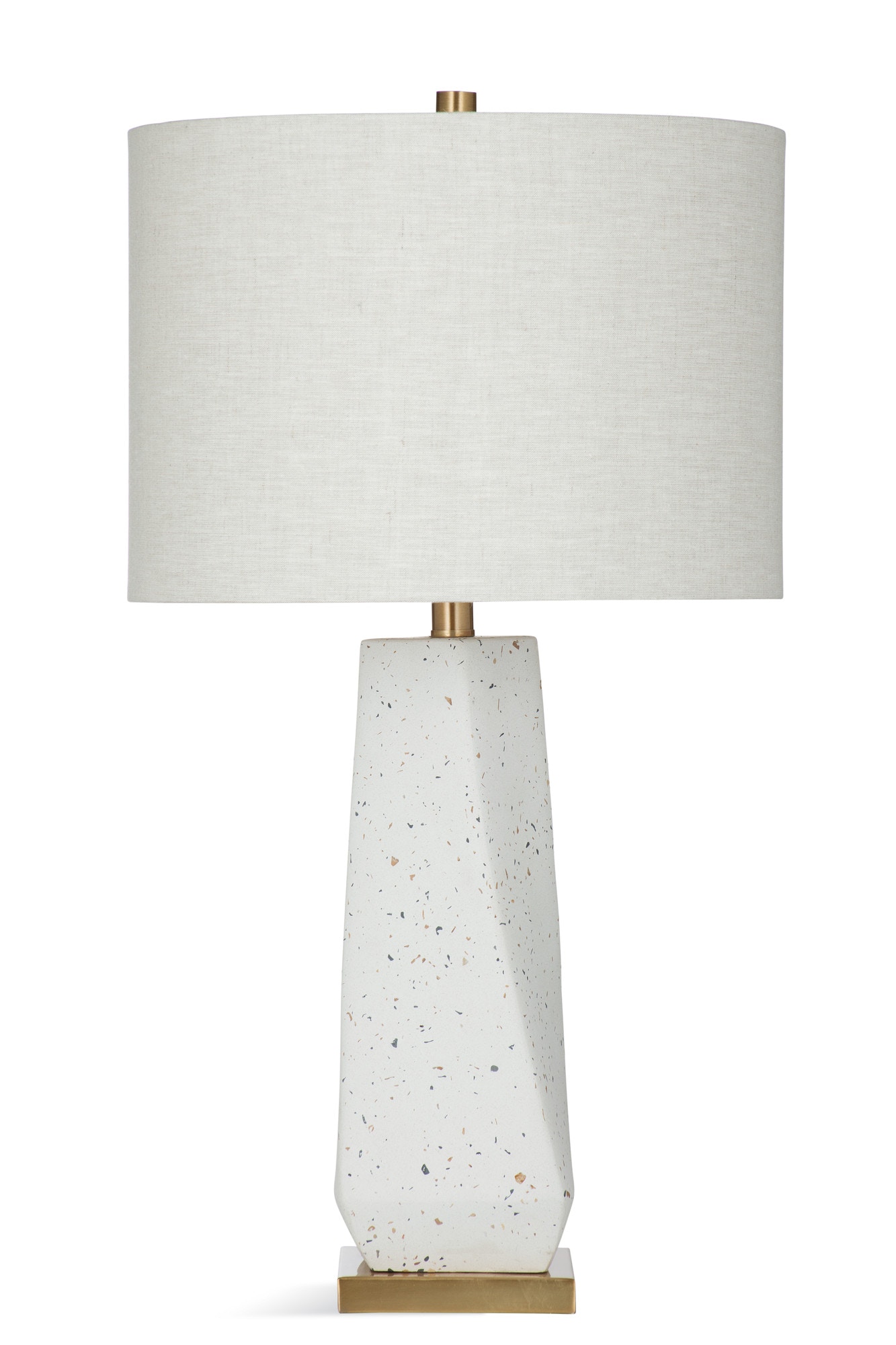 white company concrete lamp