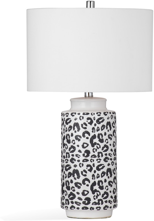 Bassett Mirror Company Lamps and Lighting Animal Print Table Lamp L4201T -  Carol House Furniture
