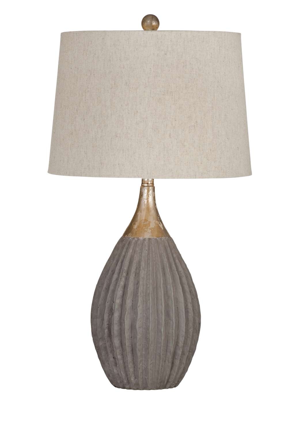 Bassett Mirror Company Table and Floor Lamps Tram Table Lamp