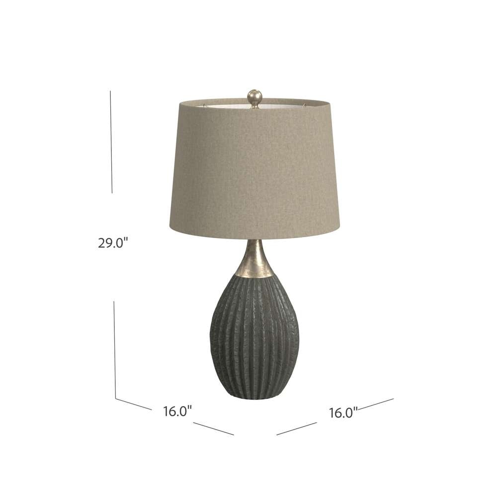 Bassett Mirror Company Table and Floor Lamps Tram Table Lamp