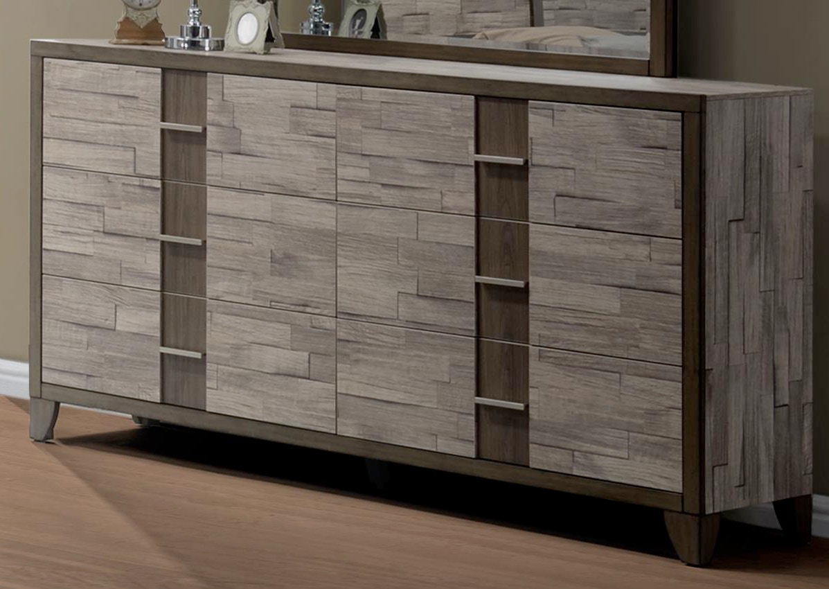 Bernards Bedroom Henderson 2 Tone Melamine Dresser 1617 130