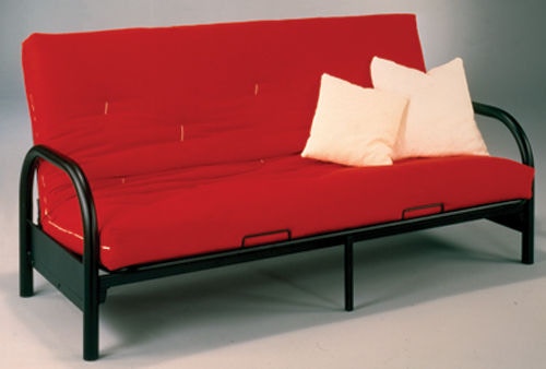 single red futon