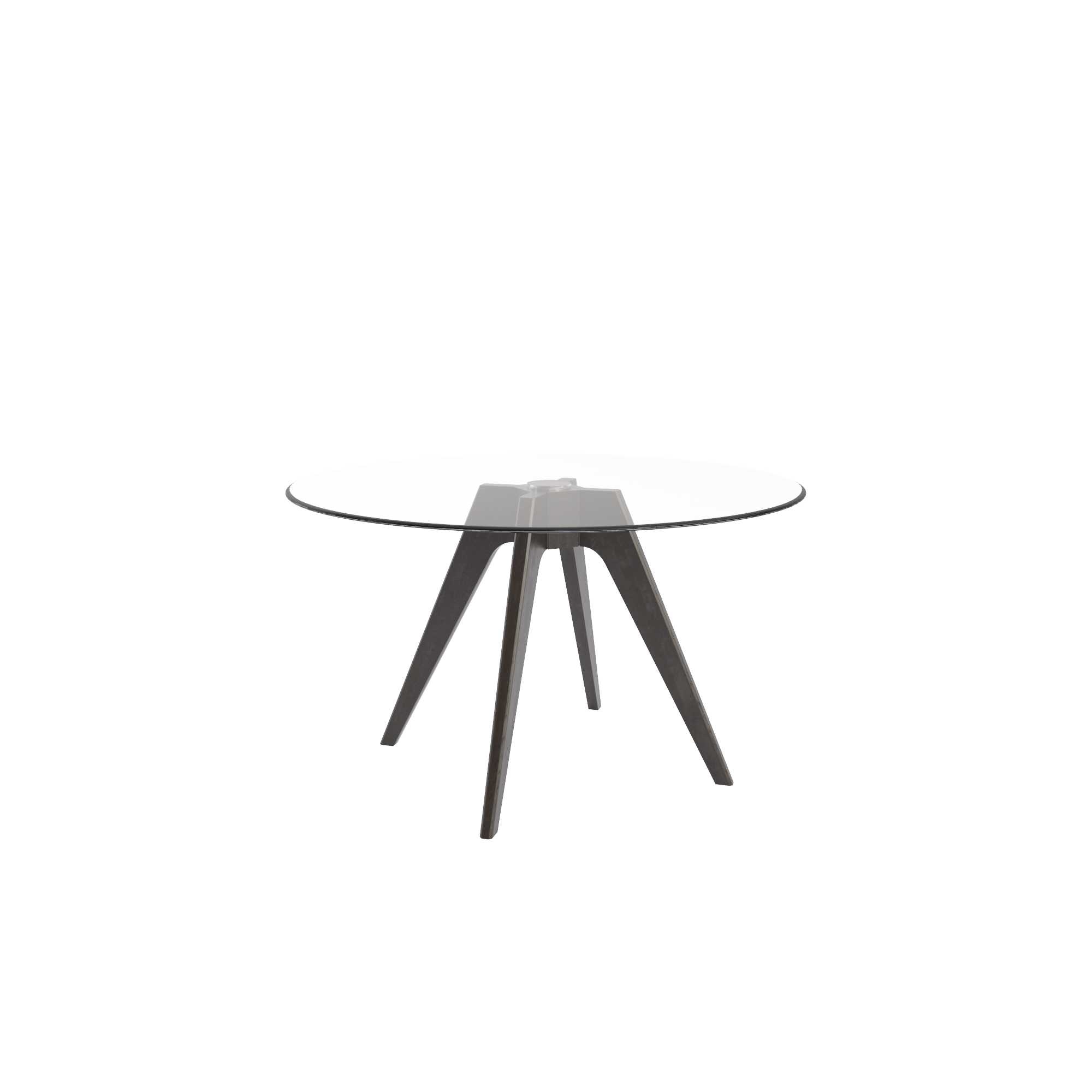 Canadel glass online top dining table