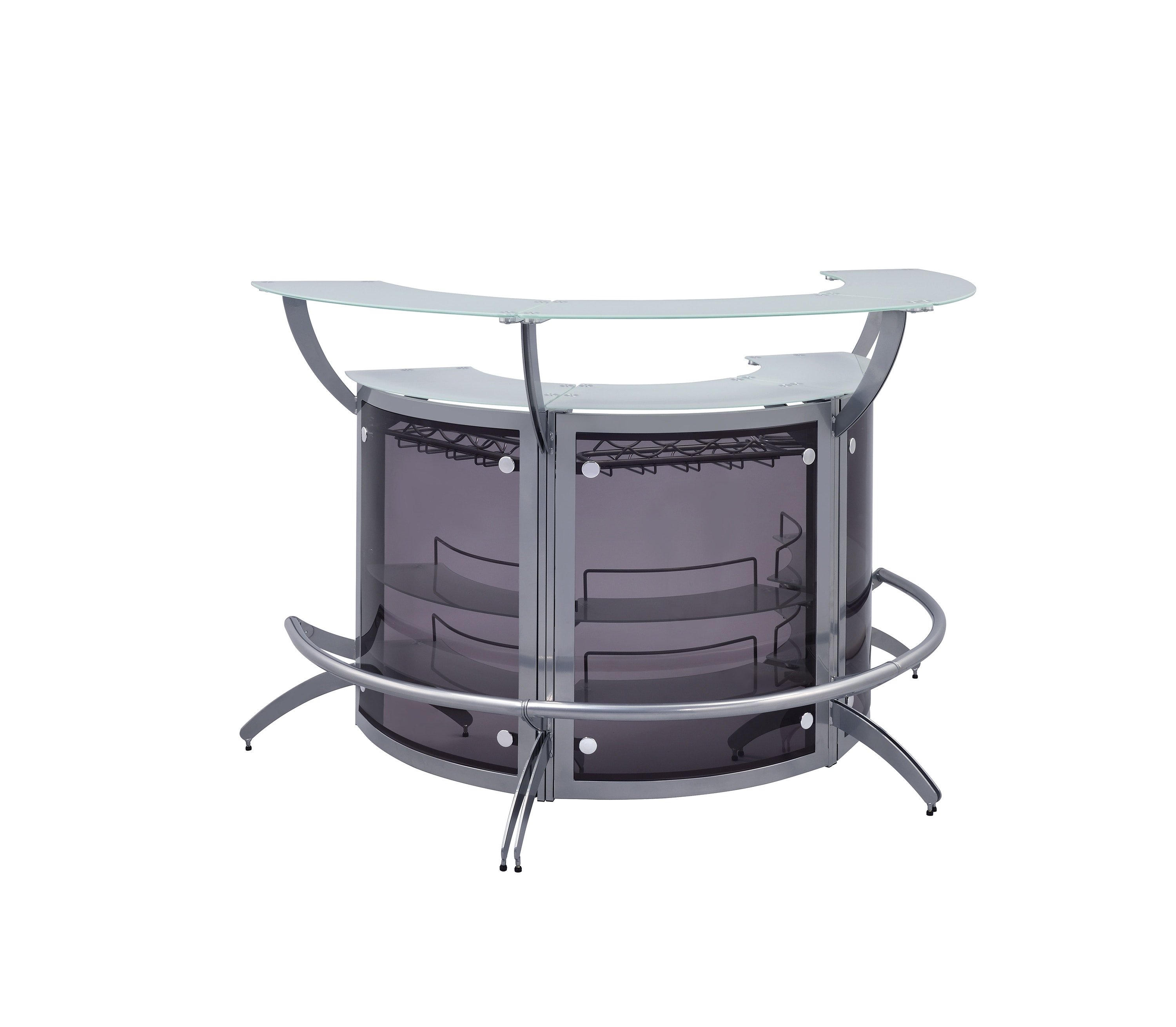 Coaster Bar and Game Room Dallas 3-piece Curved Freestanding