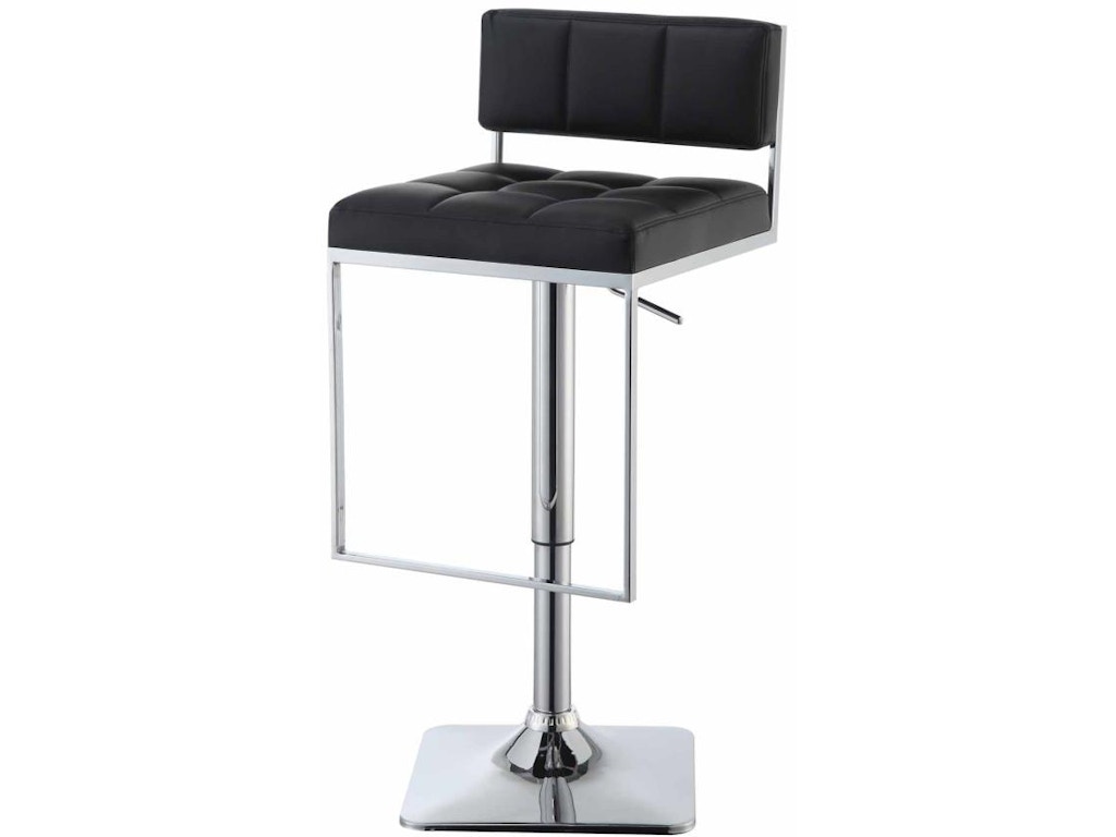 Coaster Bar And Game Room Contemporary Black Adjustable Bar Stool 100194 Furniture Market Coaster Bar And Game Room Contemporary Black Adjustable Bar Stool 100194 Furniture Market