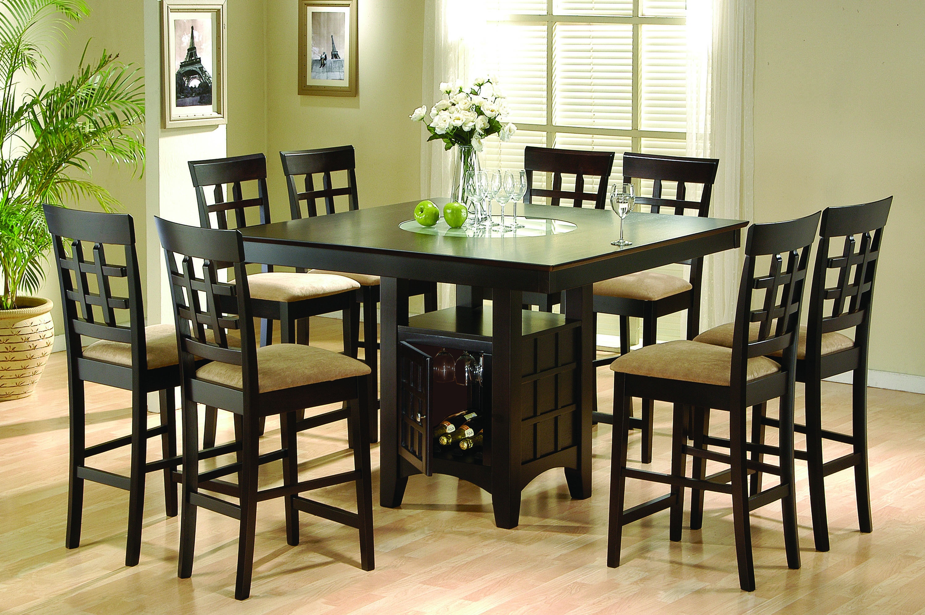 tall chair dining table