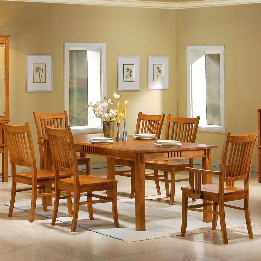 bassett mission style dining room set