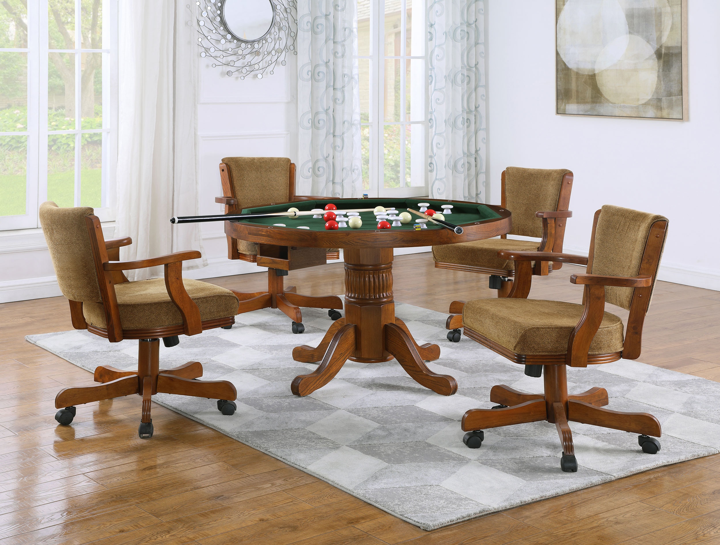 Coaster Bar and Game Room Mitchell 5-piece 3-in-1 Dining And Game