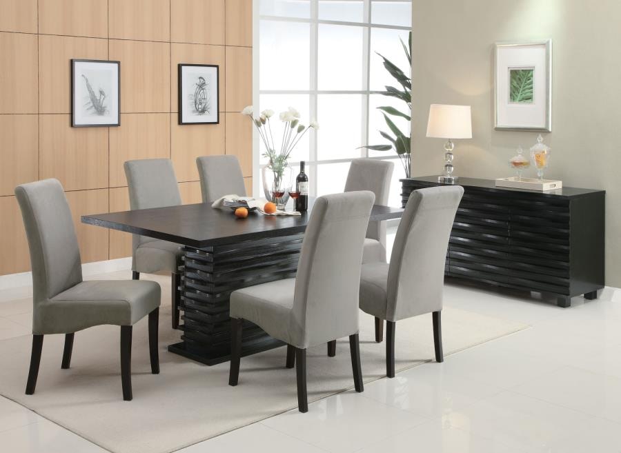 Coaster Dining Room Stanton Contemporary Black Rectangular Dining Table