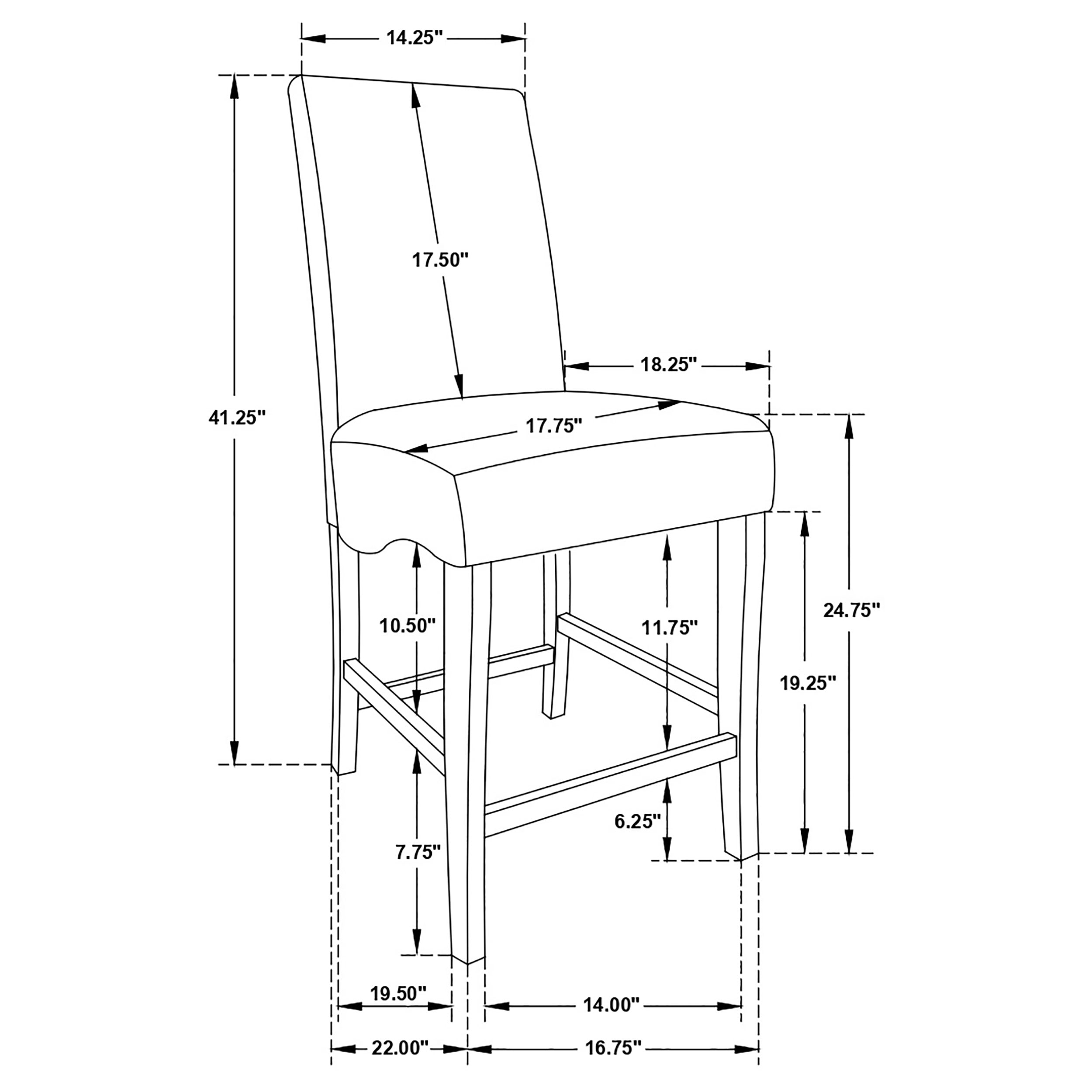 Coaster Casual Dining Stanton 5-piece Square Counter Height Dining