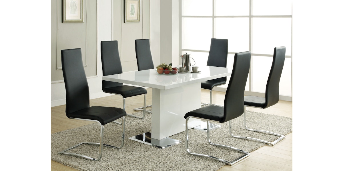 Coaster Casual Dining Montclair Upholstered Dining Side Chair Black ...