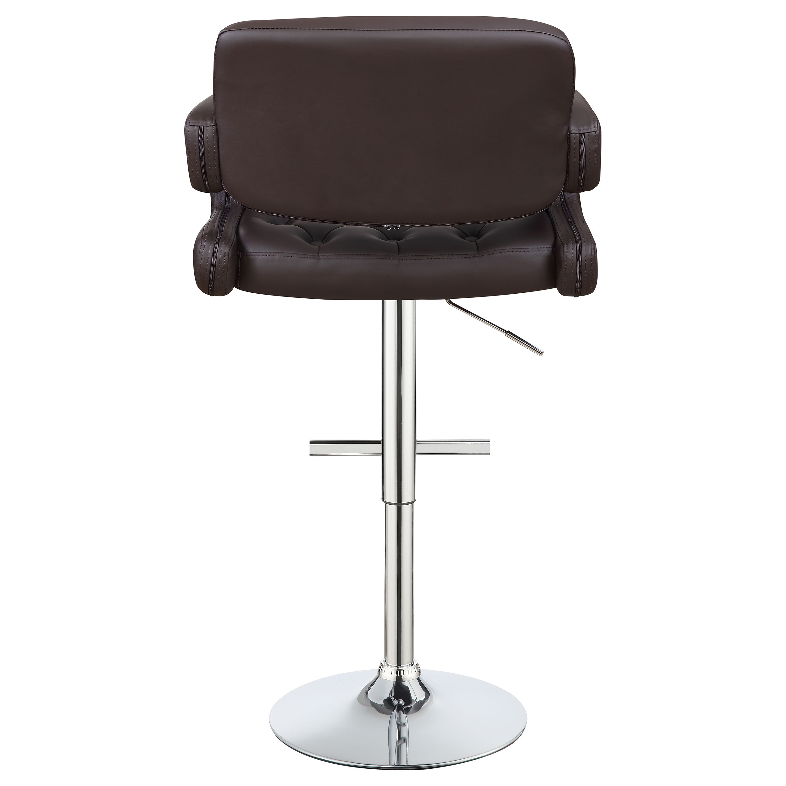 Coaster Casual Dining Brandi Adjustable Bar Stool Chrome And Brown