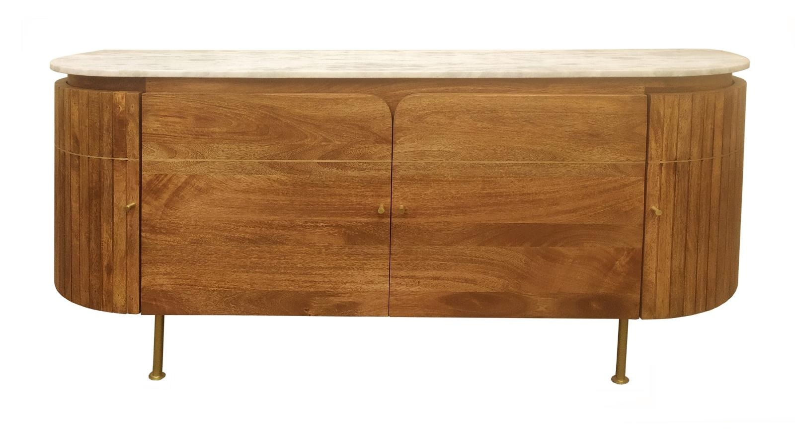 Coaster Casual Dining Ortega 4-door Marble Top Sideboard Buffet