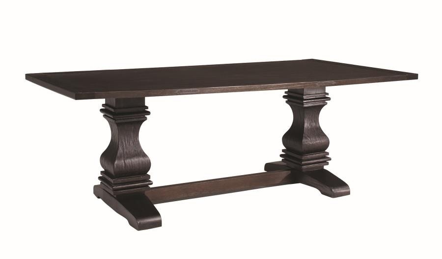 【Lrose】WTW　APERTO DINING TABLE 1600 105761 by Coaster - Edson 72-inch Rectangular Glass Top