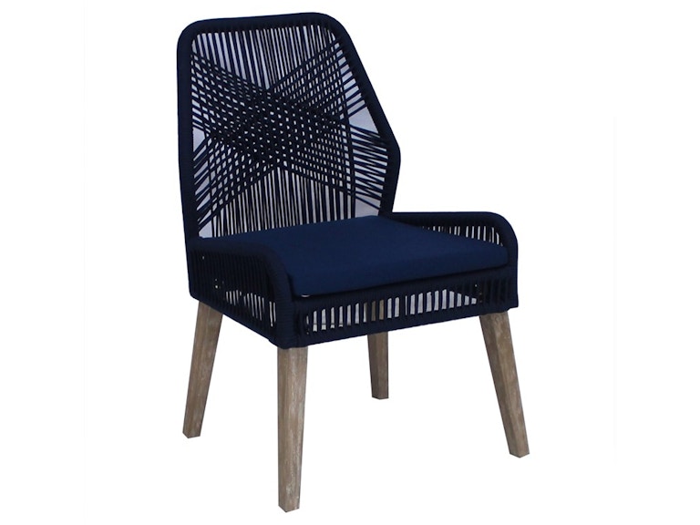 Coaster Casual Dining Nakia Woven Rope Dining Side Chairs Dark