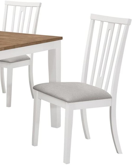 Coaster Hollis Cross Back Wood Dining Side Chair White (Set Of 2) 122242