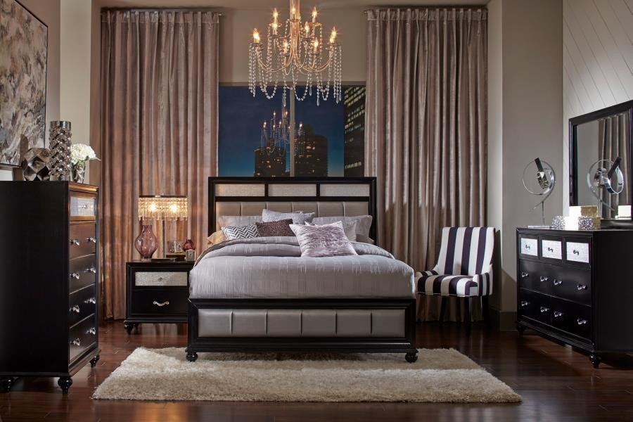 Black bling deals bedroom set