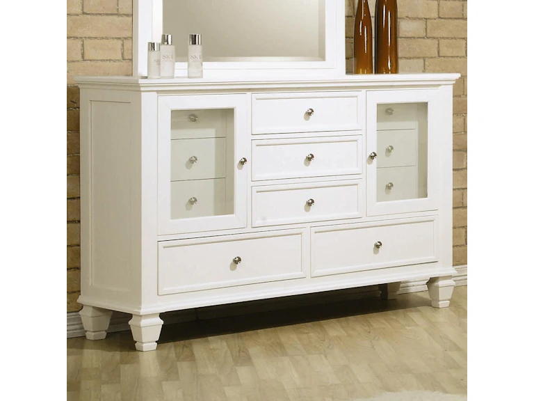 Coaster Bedroom Sandy Beach 11-drawer Dresser Cream White 201303 - Ferguson's House of Furniture Coaster Bedroom Sandy Beach 11-drawer Dresser Cream White 201303 - Ferguson's House of Furniture