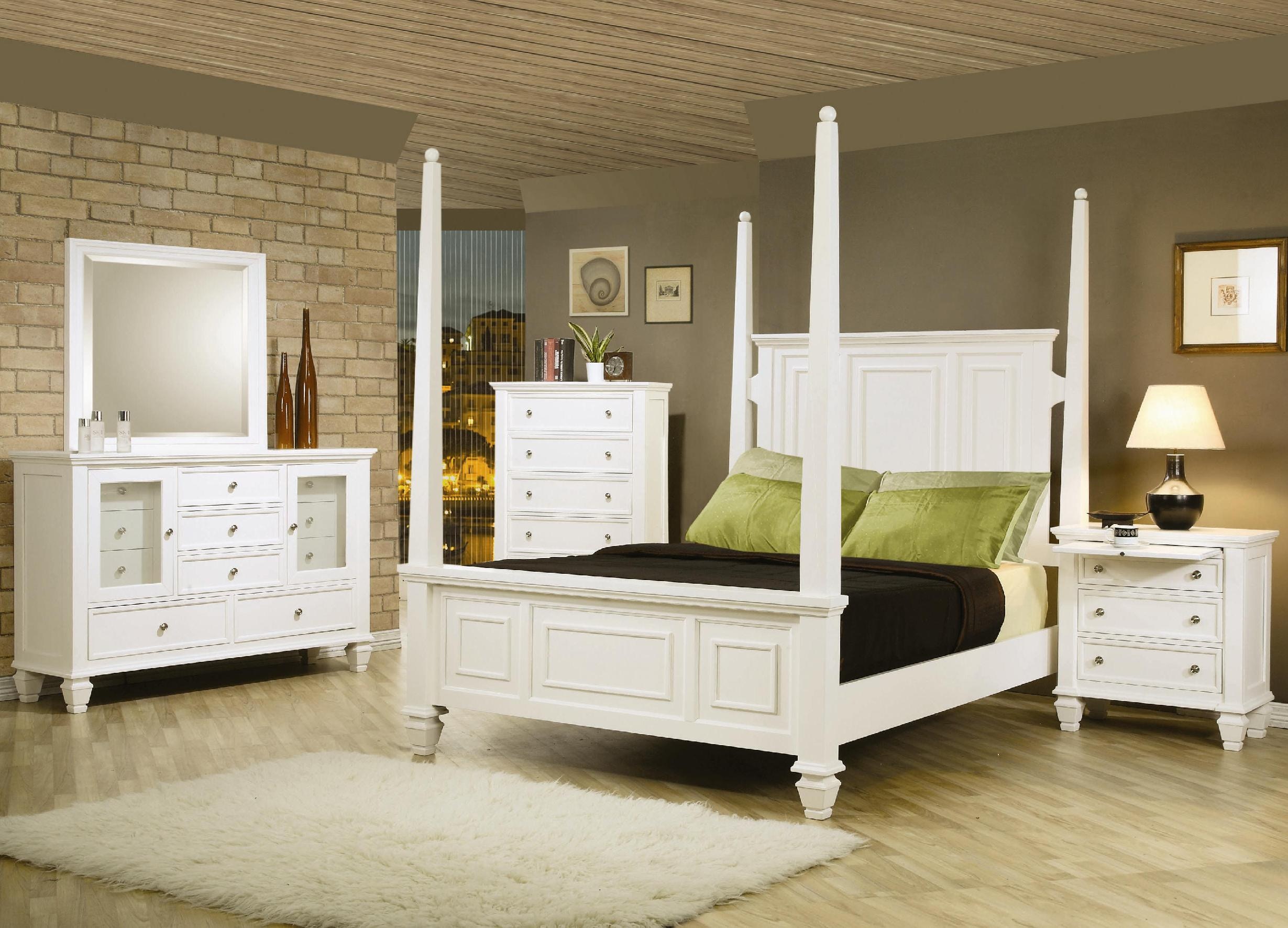Sandy Beach 5 drawer Bedroom Chest Cream White