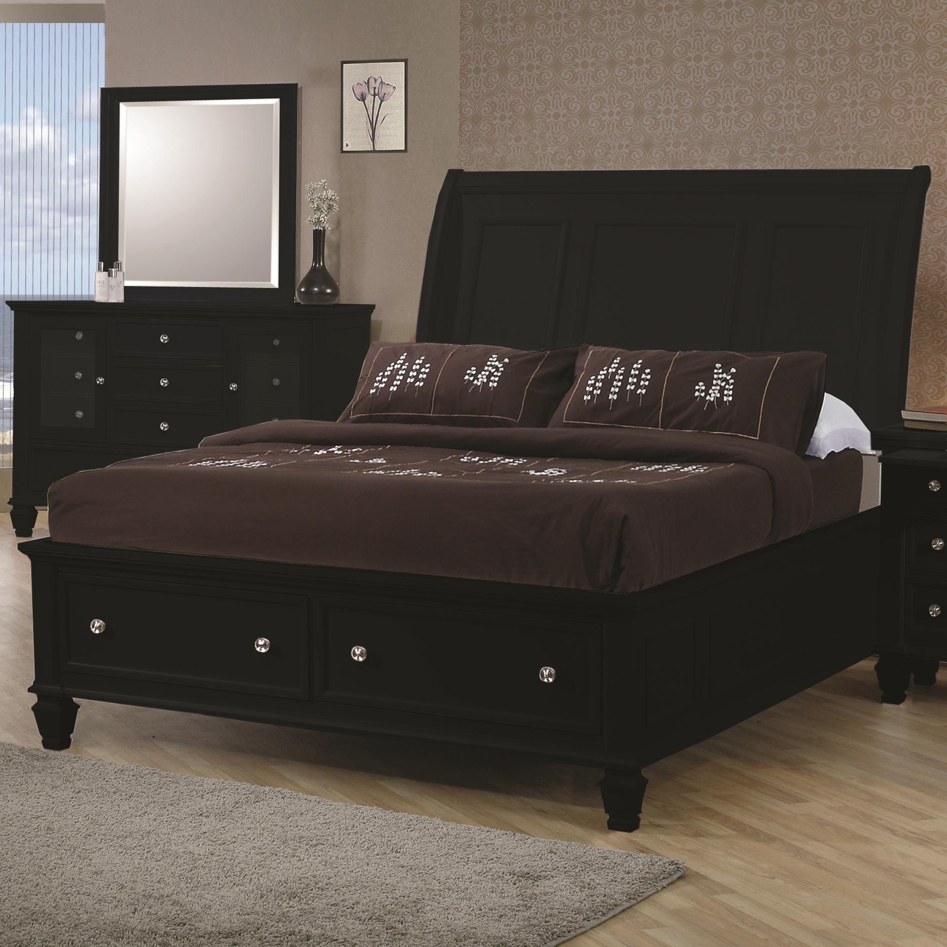 Edith ページ Coaster Bedroom Sandy Beach Wood Eastern King Storage Panel