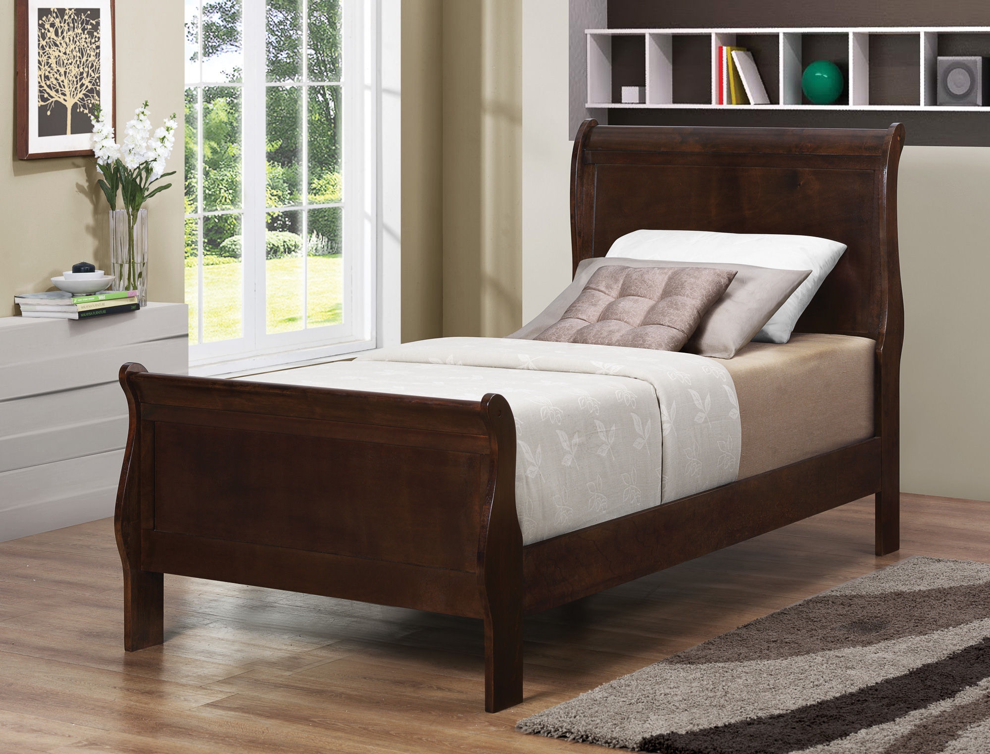 Coaster sleigh deals bed