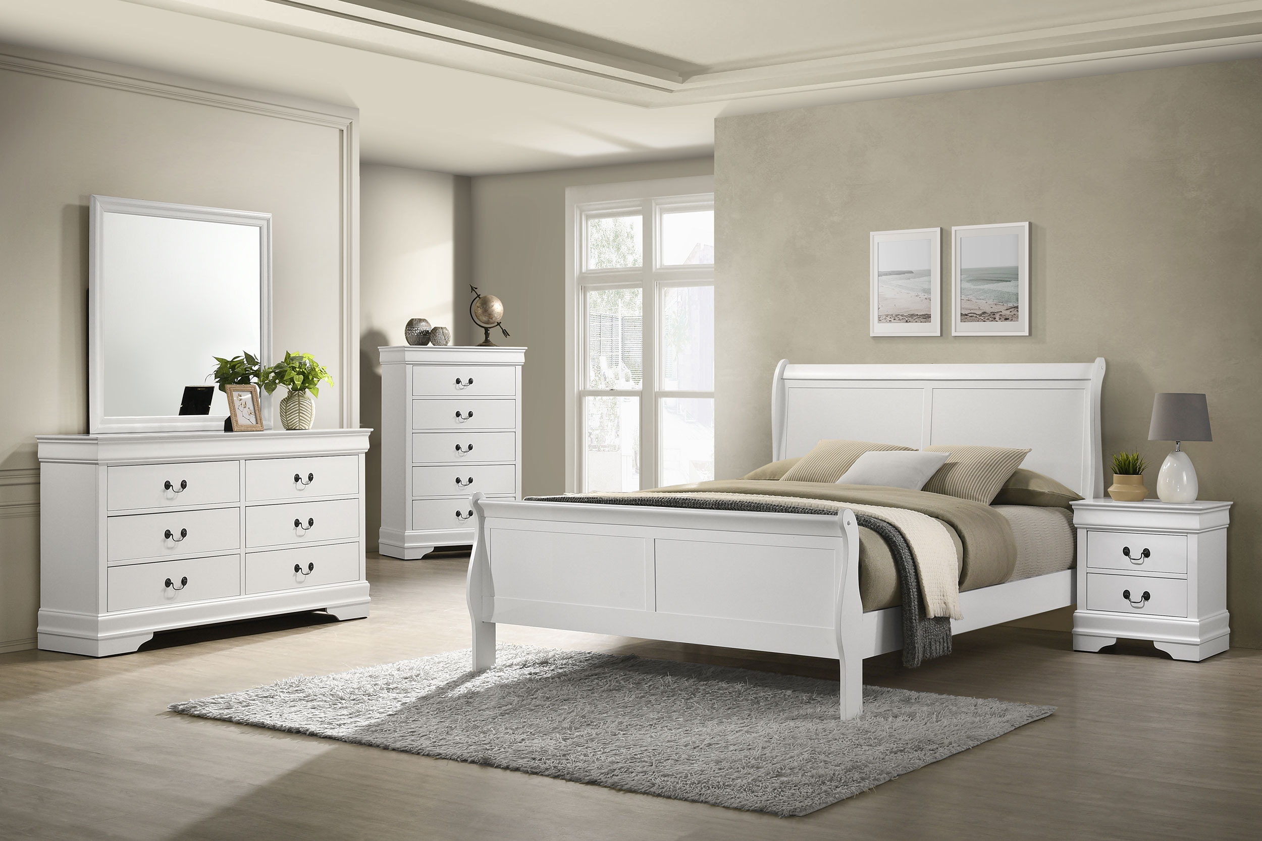Coaster Louis Philippe 5-piece Queen Bedroom Set White 202441Q-S5