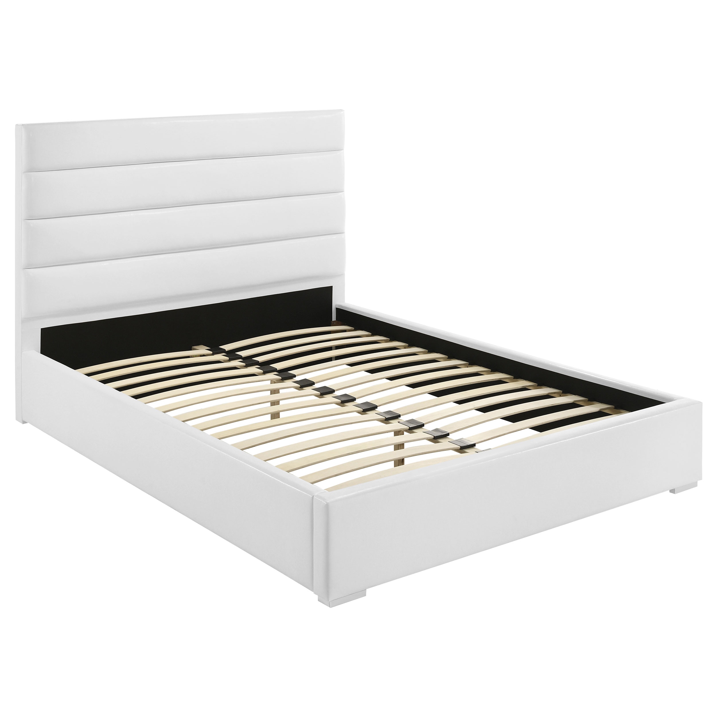 Coaster Felicity 53-inch Upholstered California King Bed White 203511KW