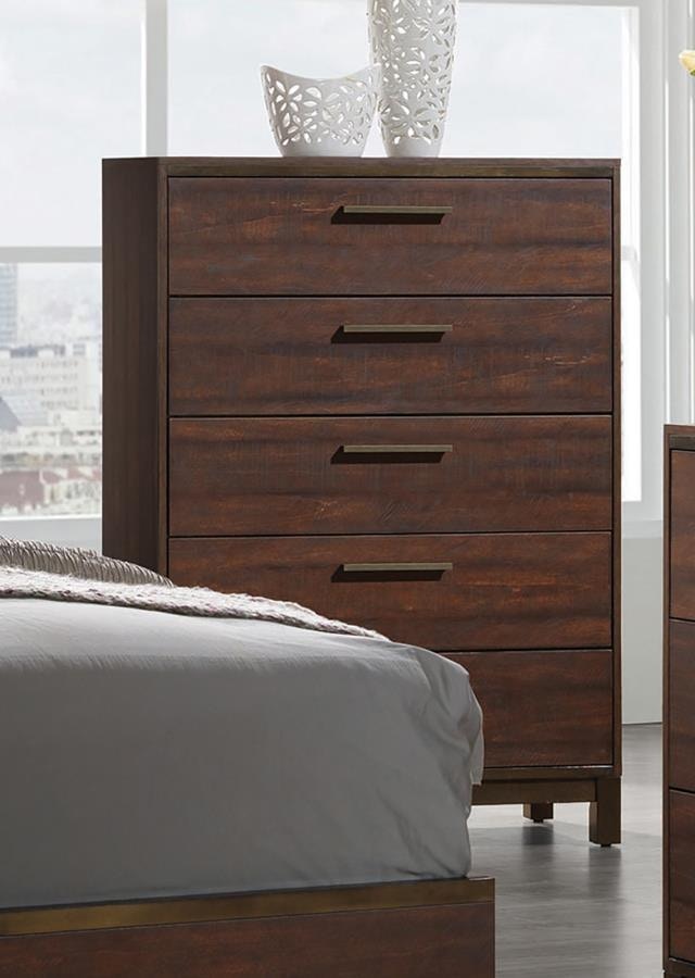 Coaster Bedroom Edmonton 5-drawer Bedroom Chest Rustic Tobacco 204355 ...