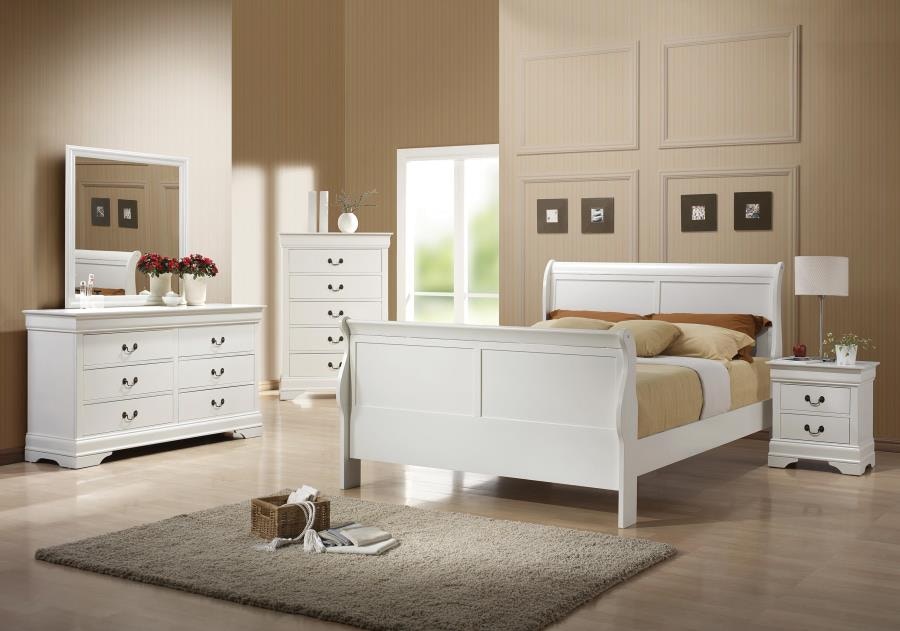 ete♡ Coaster Bedroom Louis Philippe 5-piece Queen Bedroom Set White