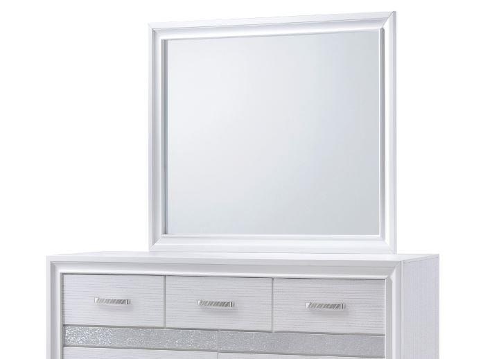 Coaster Mirrors Miranda Rectangular Dresser Mirror White 205114